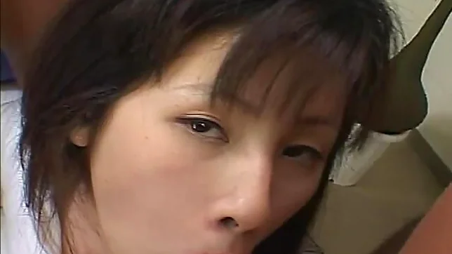 Sexy Japanese Babe Takes A Pounding In A Threesome