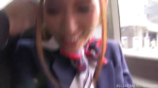 Young stewardess Yuna Shiina enjoys masturbation 3