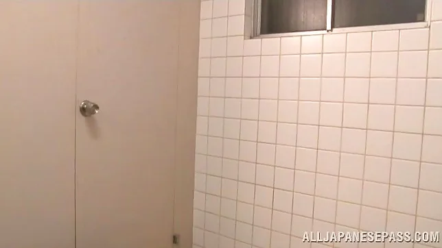 Japanese AV babe gets banged from behind by her fucker