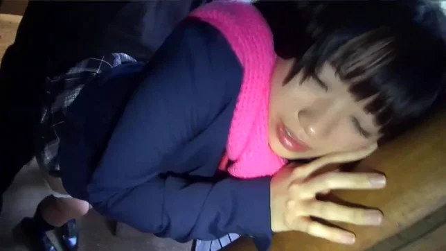 Amateur girl with tiny tits Yuna Kimino sucks and licks cock 5