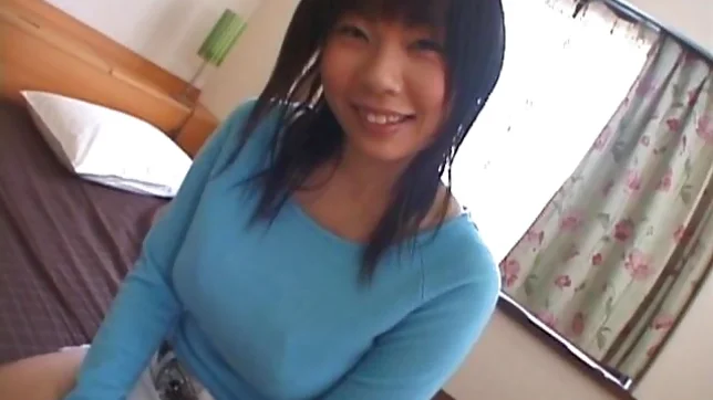 Asian model has a sexy huge set of boobs