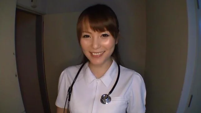 Busty Japanese AV model is a wild nurse giving a titty fuck 2