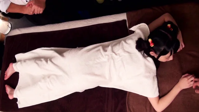 Massage turns Asian cutie into a hardcore fucking bimbo 2