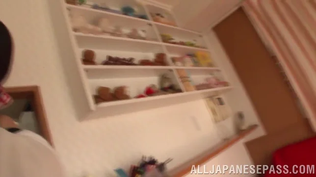 Ai Uehara enjoys masturbating on Asian pov cam