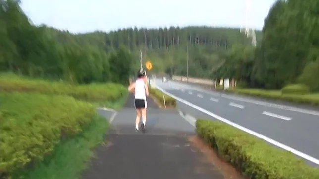 Luscious sporty chick is fucked doggystyle outdoors 4