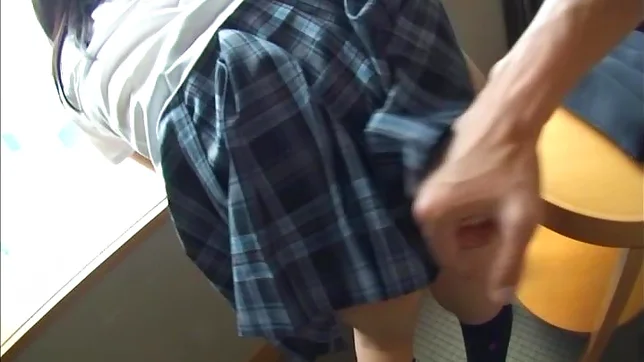 Japanese AV Model is a nice teen in her school uniform 3