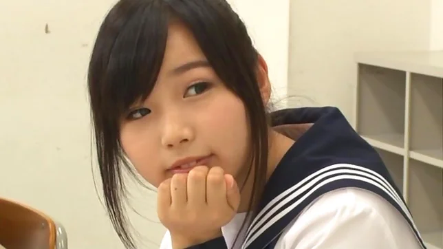 Japanese schoolgirl, Aimi Usui, receives a harsh fuck