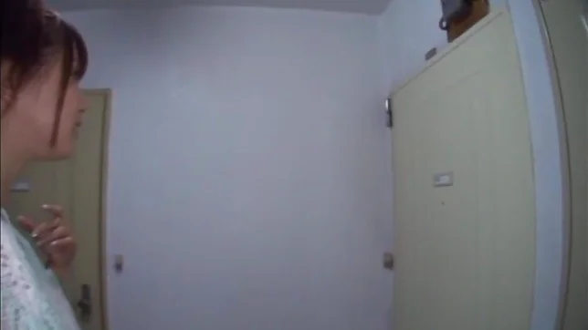 Hot Asian teen amateur Saki Ninomiya gives a blowjob gets pounded