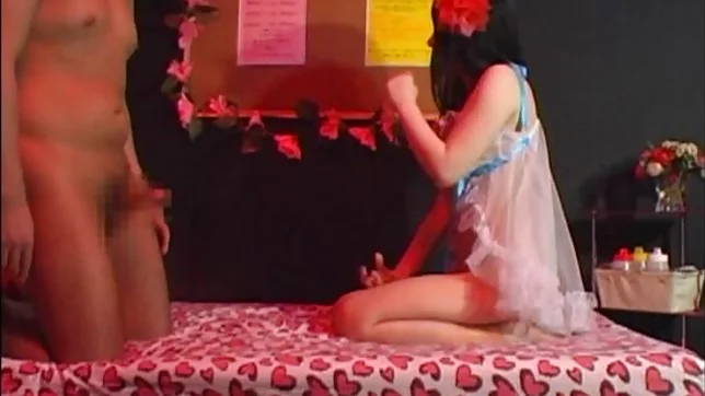 Yummy Japanese Av girl enjoys throbbing dick in pussy