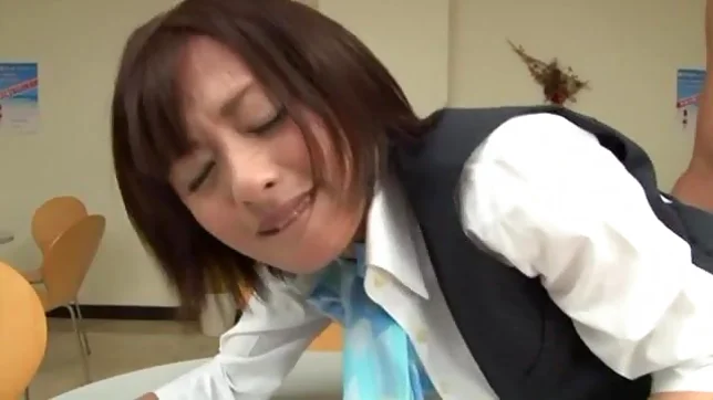 Sweet and horny chick Yuuki Natsune gets cum on her round butt 2