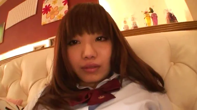 Hot Japanese middle aged woman was fucked as a school dressed girl 3