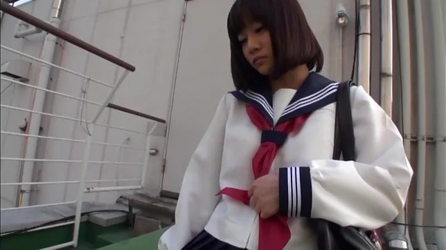 Innocent Japanese schoolgirl Yuri Shinomiya gets fingered 2