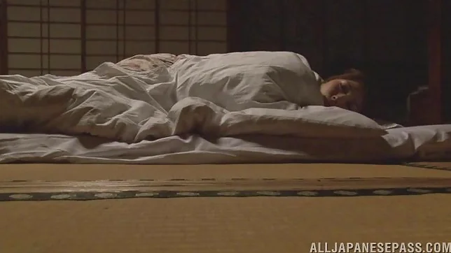 Skinny Japanese model gets banged in group action