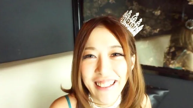 Adorable amateur babe enjoying cosplay action