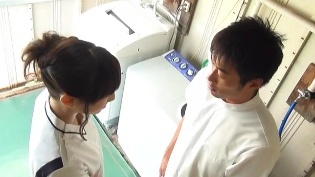 Arousing Japanese AV Model flirts with a guy and gets screwed