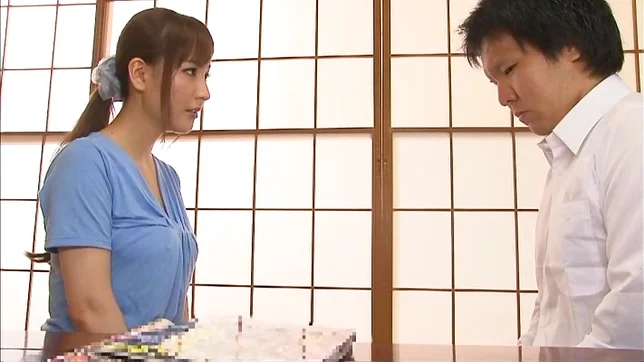 Japanese milf Kaori Saejima gets entranced by a big thick cock