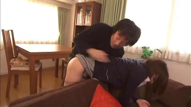 Lovely Saki Ninomiya gets a kinky couch fuck