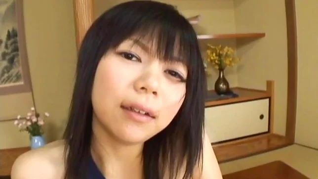 Minami Asaka Lovely Asian chick plays with her smooth pussy 2