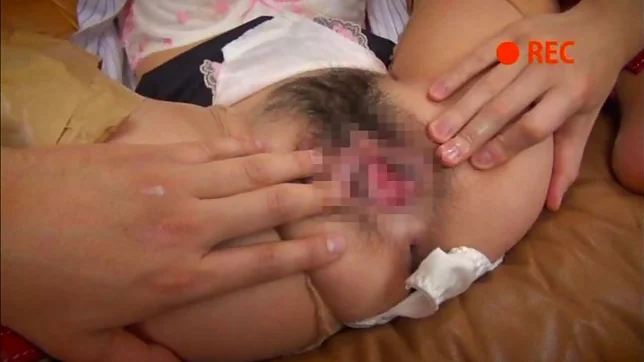 Sexy tied up teen Kana Tsuruti is treated hard by gang