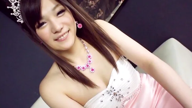 Sweet Japanese AV Model amateur gets her pink pussy plowed