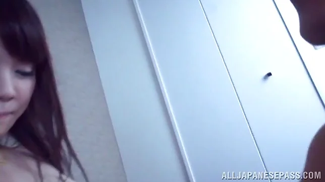 Japanese AV Model gets cum on face after wild rear fuck 2