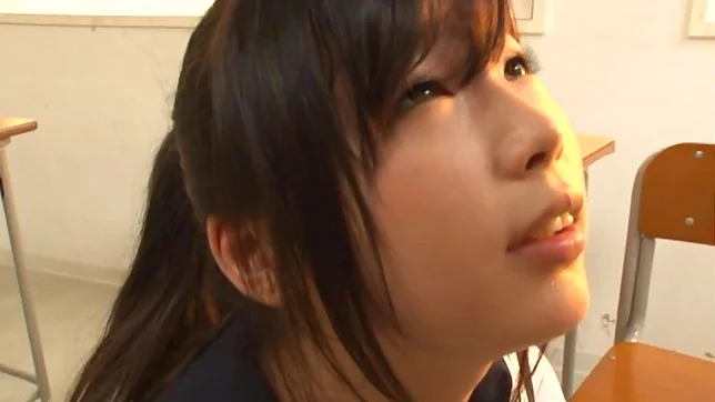 Japanese schoolgirl, Aimi Usui, receives a harsh fuck 3