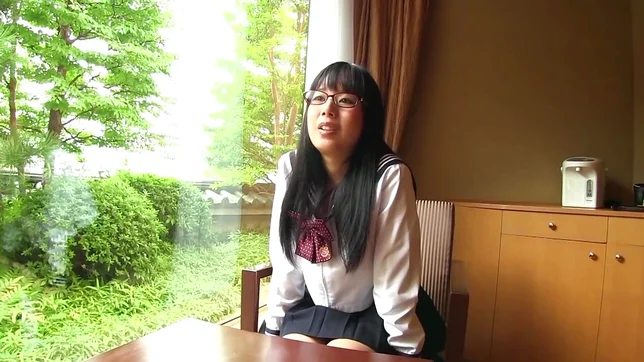 Japanese babe with huge tits enjoys a tasty cock 3