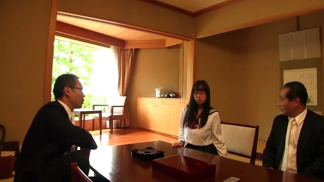 Japanese babe with huge tits enjoys a tasty cock 3