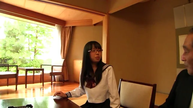 Japanese babe with huge tits enjoys a tasty cock 3