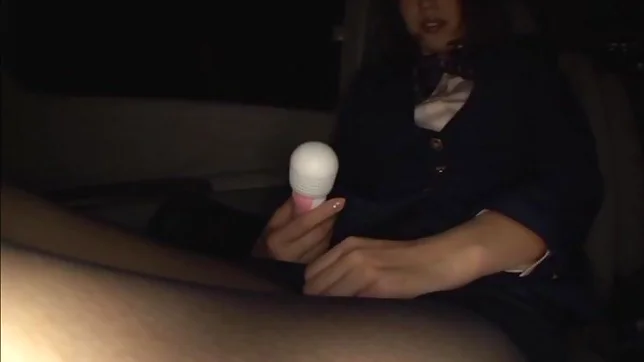 Japanese stewardess opens legs for a big cock 4