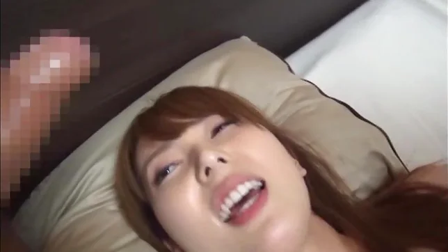 Kinky AV model Yui Hatano tries various dildos for her pussy