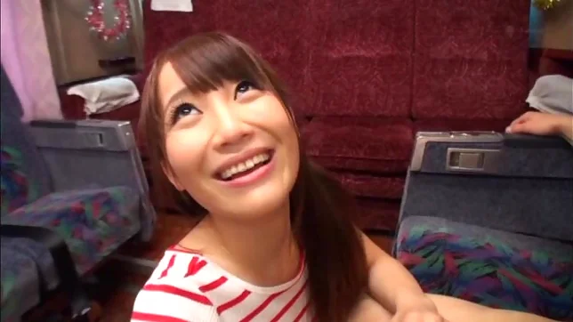 Charming brunette Mao Kurata seduces a hunk stud