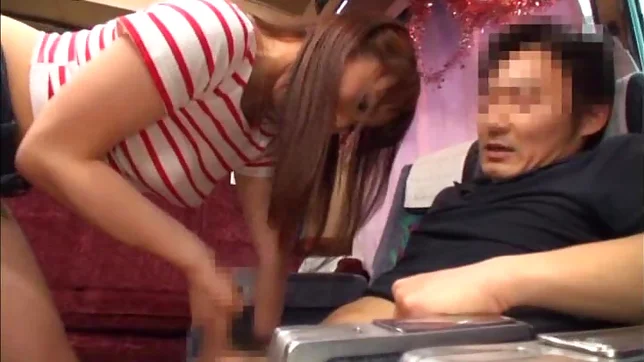 Charming brunette Mao Kurata seduces a hunk stud