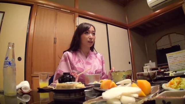 Hottie in sexy black stockings Claire Hasumi gets pussy stimulated 2