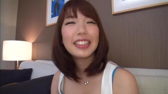 Japanese model likes to play with hard cock