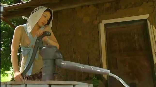 Horny Asian milf with trimmed pussy gets nailed from behind