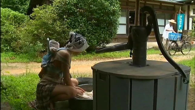 Horny Asian milf with trimmed pussy gets nailed from behind