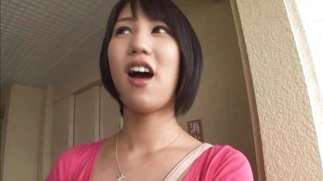 Short-haired Asian amateur girl Riku Minato gives blow in a bath 2