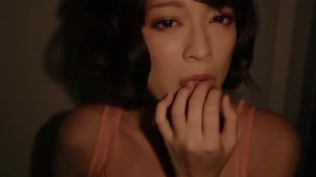 Stunning MILF Mikoto Tsukawa finger fucks her hairy pussy