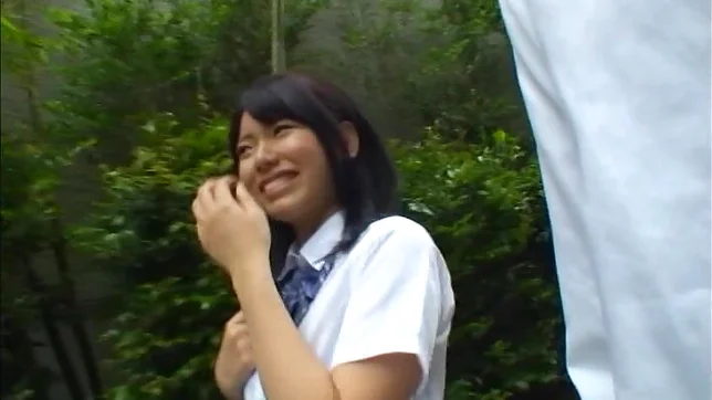 Japanese AV Model is a nice teen in her school uniform 4