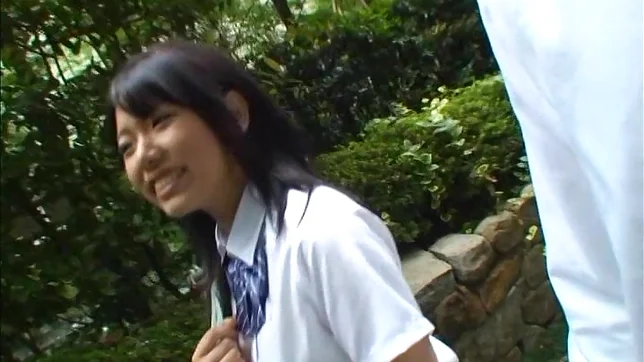 Japanese AV Model is a nice teen in her school uniform 4