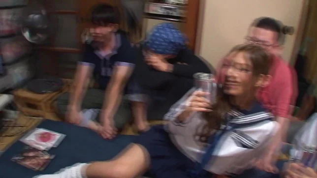 Group sex with young Asian chick Takei Maki 4