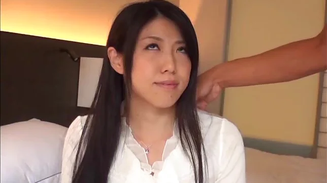 Very beautiful long-haired amateur model enjoys rear bang