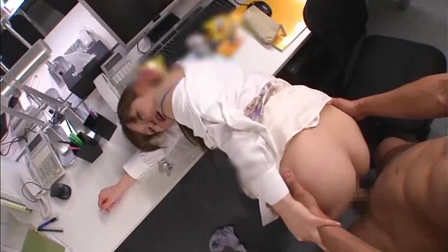 Innocent Asian office chick Rina Ishihara enjoys hardcore 4