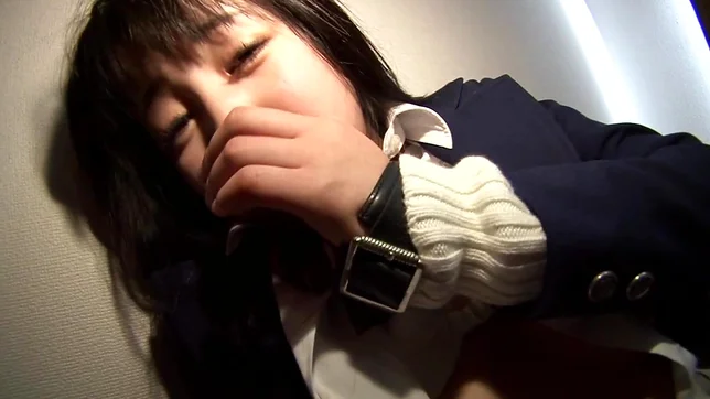 Ravishing threesome sex with a young schoolgirl, Hitomi Fujiwara 2
