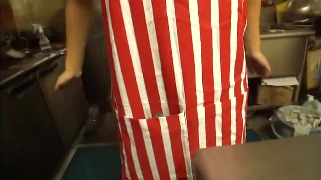 Petite Japanese housewife fucked hard on the table