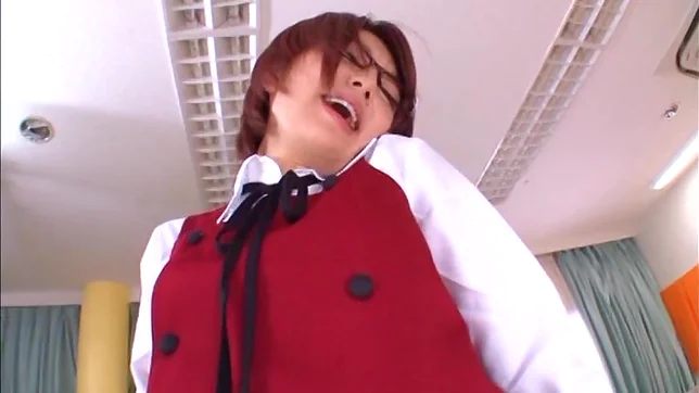 Sweet schoolgirl in glasses Mayu Nozomi fucks with her male teacher 7