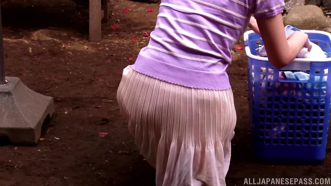 Young chick with bubble ass Yui Hatano gets fingered and licked 2