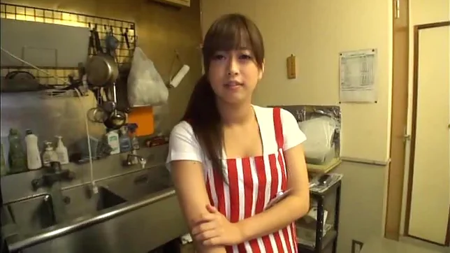 Petite Japanese housewife fucked hard on the table 2