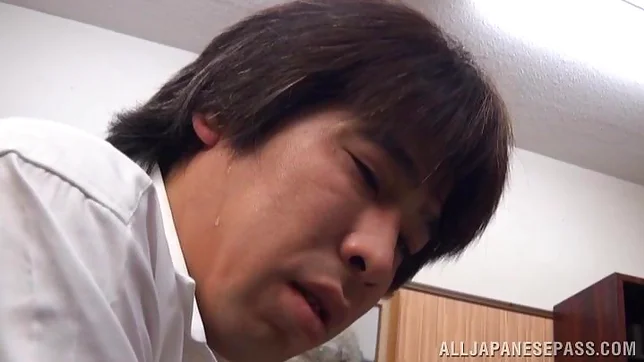 Pretty Asian milf Aina Shirahane gives head and swallows 3